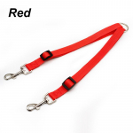 Nailonist lemmikloomade koerarihm V&auml;rviline veok&ouml;is, eemaldatav &uuml;ks kahele lemmikloomakoera veorihm Nailonist topeltrihma komplekt 2 koerale punane