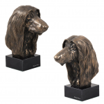 Afghan Hound, Tazi - Dog statue, bust on stone base, sculpture, trophy for dog show by Art-Dog brand