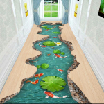 3D Koridorivaibad Esiku Elutoa Kaunistamiseks Kodu Hotelli Fuajee Pikk Vaip Trepi Ala Vaip Sissep&auml;&auml;su Uksematt W80*H200CM