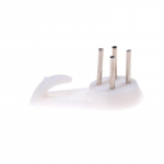 20 tk valgest plastist n&auml;htamatu seinakinnitus pildiraam naelkonksu riidepuu MIT