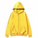 Autumn winter unisex zipper sweatshirt cardigan hooded sweatshirt solid color blank sportswear top L
