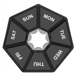 Igan&auml;dalaste pillide korraldaja 7 p&auml;eva 2 korda p&auml;evas suured igap&auml;evased pillide karbid pillide / vitamiinide / kala&otilde;li / toidulisandite jaoks One Size must