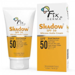 Fixderma Shadow P&auml;ikesekaitsekreem SPF 50 PA+++ Silikoonmatt Kreem | P&auml;ikesekaitsekreem Rasusele Nahale - Aknele Kalduv, UVB Kaitse | P&auml;ikesekaitsekreem Naistele ja Meestele - 15ml