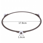 Mikrolaineahju klaasist p&ouml;&ouml;rdlaua kronsteini alusplaat, p&ouml;&ouml;rleva r&otilde;nga tugirest 18.9x1.4cm