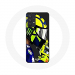 Coque Maniacase pour Samsung Galaxy A32 4G super-moto Valentino Rossi MotoGP Helmet