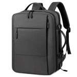 Klassikaline reisiseljakott meeste &auml;riseljakott kooli laiendatav USB-kott, suure mahutavusega s&uuml;learvuti veekindel moodne seljakott must