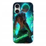 Coque Iphone 16 Plus One piece Zoro 3D Manga anime Fanart