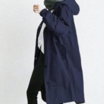 S&uuml;gis Pikkade varrukatega Vabaaja Suur Suurus Kapuutsiga Mantlid Naiste Mood Paks Keskmise pikkusega Lai &Uuml;ler&otilde;ivad Jakid Naiste &Uuml;hev&auml;rviline Elegantne T&auml;nav &Uuml;hev&auml;rviline Jakk 25331 XXXL tumesinine v&auml;rv