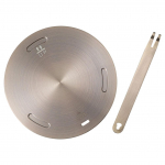 Elektripliidi soojusjuhtivusplaat roostevabast terasest kuumuse hajuti gaasipliidil toiduvalmistamise mugavuse ja &uuml;htlase soojusjaotuse jaoks roosa kuldne v&auml;rv