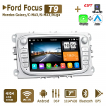 Androidi autoraadio multimeediumipleier Ford Focus Mondeo C-MAX S-MAX Galaxy II Kuga 2 Din Carplay GPS Autoraadio WiFi 4+64GB jaoks 4+64GB h&otilde;be