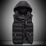 Meeste vest, kapuutsiga, varrukateta, termovest, voodriga vest S