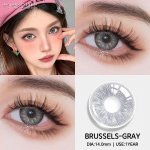 EYESHARE 2pcs Colored Contact Lenses for Eyes Gray Brown Lens High Quality Natural Green Yearly Use