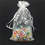 &Uuml;hev&auml;rviline organza n&ouml;&ouml;riga kinkekott 100 tk 10*15cm One Size valge