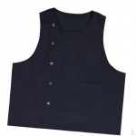 Sleeveless Apron Canvas Easy to Clean Lightweight Waterproof Coffee Shop Waiter