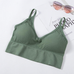 Naiste Tank Crop Top &Otilde;mblusteta &Otilde;mblusteta Deep V Camisole Aluspesu Exposure Tube Top Eemaldatav Tube One Size