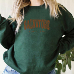 Salvatore Since1864 Dressipluus Mystic Falls Hoodie Vampire Diaries Jumper Vintage TVD Damon Stefan Crewneck Dressipluusi f&auml;nnide top 2XL