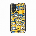 M-79 Fun Minions must diivani&uuml;mbris iPhone 16 15 Plus 14 13 Mini 12 11 Pro 8 6 6S SE 5 XR XS Max Realme C30 C33 C32 9I VIVO V29 V27 V23 Y36 jaoks iPhone 16 iiris v&auml;rvi