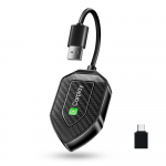 2 &Uuml;HES &Uuml;HES Juhtmevaba Carplay Adapter Android-telefonile Plug And Play Muudab Juhtmega Carplay USB/Type C Autoadapteriks must