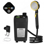 Camping Shower Pump RV Outdoor Shower Kit Camp Shower Intelligentne digitaalekraaniga reguleeritav du&scaron;&scaron; 6000mah sinine