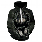 Kevad-s&uuml;gis 3D Hundi Pusad Meeste Kapuutsiga Loomade Hunt Tr&uuml;kitud Hoodie Dressip&uuml;ksid Spordidressid Meeste/naiste joped Naljakas kapuuts XS