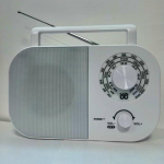 Kaasaskantav FM/AM/SW kolmeribaline raadio W-912 vahelduv-/alalisvoolutoitega Chinese Manual valge