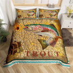 Fishing King tekikottide komplekt lastele, poistele, meestele, maal&auml;hedane kaluripadjad, mikrokiud, metsik onn, kalastusteema voodipesu komplekt 70x133cm 2pcs