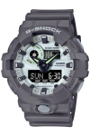 Kellad GLOW seeria hall [Casio] G-Shock []HIDDEN GA-700HD-8AJF meestele black