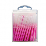 40 tk/karp Interproksimaalne hambahari Ohutu Ergonoomiline Roostevabast terasest traat Tervisehooldus Interdentaalne hambahari koju roosa