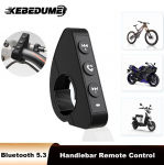 Juhtraua kaugjuhtimispult mootorratta kiivri peakomplekti k&otilde;rvaklappidele IP6 Bluetooth 5.3 juhtmeta telefoni kontroller iPhone'i Androidile CHINA
