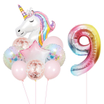 &Uuml;kssarviku vikerkaare s&uuml;nnip&auml;eva &otilde;hupallid Printsessipeo roosad, ilusad hiiglaslikud superkujulised t&uuml;drukud poisid &otilde;hupallide peotarbed Other