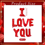 1set red I Love You Heart-shaped balloons, rose petals, Romantic Valentine's Day parties, proposals, weddings, anniversaries Other