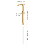 Leeseph siirupipump kohvisiirupipumba jaotur Kuldne siirupipump 750 ml/ 25,4 untsi siirupipudeli siirupipumbad kohvitahvlile