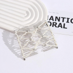 Isetehtud helmestega juuksekammid naistele t&uuml;drukutele Lihtne, laisk, laisk juustega aksessuaarid, kukk, hobusesabahoidja kamm, elastne helmestega k&uuml;&uuml;nisjuuksen&otilde;el