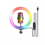 R&otilde;ngasvalgusti RGB Lamp R&otilde;ngas &Uuml;mmargune Statiiviga Nutitelefoni Mobiilile LED Videovalgus R&otilde;ngas Youtube'i Fotovalgustuse Tegemiseks