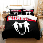 Green Day ' AMERICAN IDIOT Voodipesukomplekt &Uuml;hekohaline Kaksik T&auml;issuuruses Kuninganna Kuningsuuruses Voodikomplekt T&auml;iskasvanu Laps Magamistuba Tekikoti Komplektid Voodilina Komplekt 140X200cm-2pcs