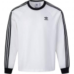 Adidas Originals Klassikaline pikkade varrukatega triibuline T-s&auml;rk Meeste Topid Valge KE5825 XXL