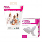 8 moules en latex Santons - Cr&egrave;che de No&euml;l + Pl&acirc;tre 1 kg