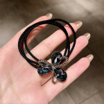 Korea stiilis sulamist klaasist juuksen&ouml;&ouml;r t&uuml;drukutele naiste peapaelad S&auml;ravad lilled hobusesaba elastsed juuksepaelad juuksepaelad &scaron;ampanjav&auml;rvi