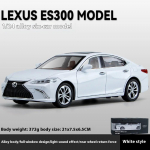 1/24 skaala Lexus ES300 suur luksuslik sedaan sulamist metallist valatud automudel heli ja valgusega tagasi t&otilde;mmatav seeria s&uuml;nnip&auml;evakingitus valge