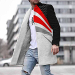 Kevadine uus meeste tasku mitmek&uuml;lgne igap&auml;evane retro p&uuml;stkrae keskmine pikk villane mantel meeste vabaaja mantel meeste riided S