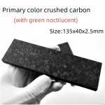 1 tk 5 suurust Marmorjas CF s&uuml;sinikkiust plaat Marmorjas Must / Roheline Helendav Purustatud S&uuml;siniku Vaik Materjal Noa K&auml;epideme jaoks DIY black&green-135x40x2.5mm
