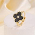 Lucky neljaleheline ristiku s&otilde;rmus naiste mood Sajad k&otilde;rgetasemelised temperamendis&otilde;rmused, mis avavad reguleeritava s&otilde;rmer&otilde;nga opening adjustable