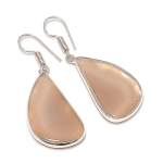 Natural Montana Agate Gemstone 925 Sterling Silver Jewelry Earring 1.85 r4w83