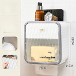 Tualettr&auml;tikukarp Seinale kinnitatav rullpaberihoidik Perforeerimata kudede hoiukast Pesukarp