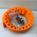 Otsateritaja, elektrilise otsateritaja tarvikud, vana otsateritaja, hiiglaslik tera Nurklihvija terade lihvimiseks, valmistatud plastikust, voolu pole vaja oranž