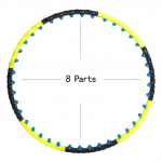 Double Row Magnet Sport Hoop Fitness Massage 7/8 Osaline Magnetic Fitness Hoop harjutusr&otilde;ngas Crossfit treeningvarustus 8Parts