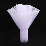 28Cmx1.5M Lillepaber Lainel&otilde;ng Lilleseadja Kimbu Pakkimine Pitsi V&otilde;rk Lilleseadja Kimbu Kingituse Pakkimistarvikud valge