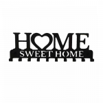 1 tk seinale kinnitatav Sweet Home dekoratiivne v&otilde;tmehoidja, v&otilde;tmeseina konks, loominguline v&otilde;tmehoidja esiukse jaoks