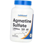 Agmatiinsulfaat, Agmatiinsulfaat 1000, Nutricost 120 kaps (11647001) 120caps