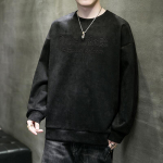 Suede pusa meeste uus trendikas br&auml;nd lahtine sisemine kevadine p&otilde;hjas&auml;rk vabaaja topp pikkade varrukatega T-s&auml;rk meestele M